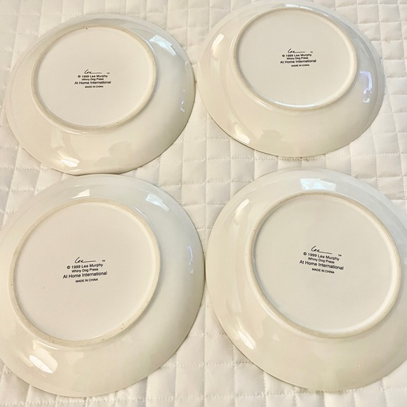 Lea Murphy Whiny Dog Press, Coffee Press Plates, Set of 4, sepia tone - Picture 3 of 6